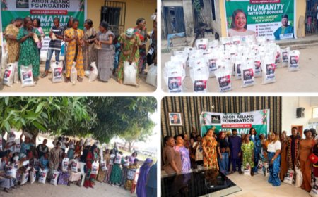 Yuletide Outreach: Otu's Wife, Abang Foundation  Feed 100 Widows in Obubra, Etung LGAs