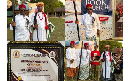 Akam Community Confers Chieftaincy Title on Papa Dorncklaimz