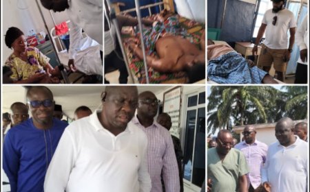 Sen Eteng Celebrates Christmas With Patients at Eja Memorial Hospital In Abi, Clears Hospital Bill