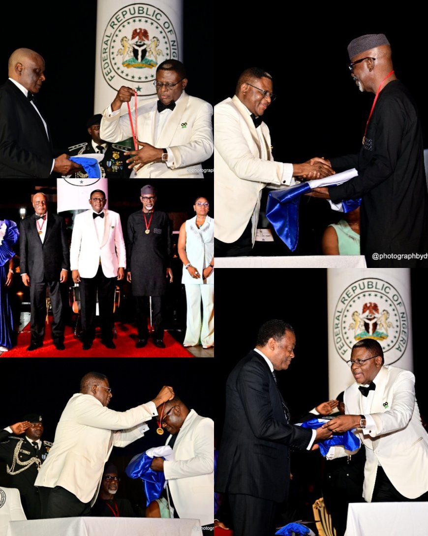 Gov Otu Honours Predecessors, Lights Up Christmas Tree to Usher in Yuletide Season