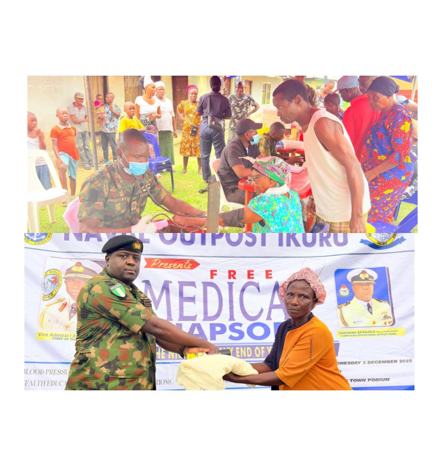 150 Persons Benefit From Navy Medical Outreach in Rivers State