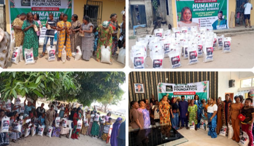 Yuletide Outreach: Otu's Wife, Abang Foundation  Feed 100 Widows in Obubra, Etung LGAs