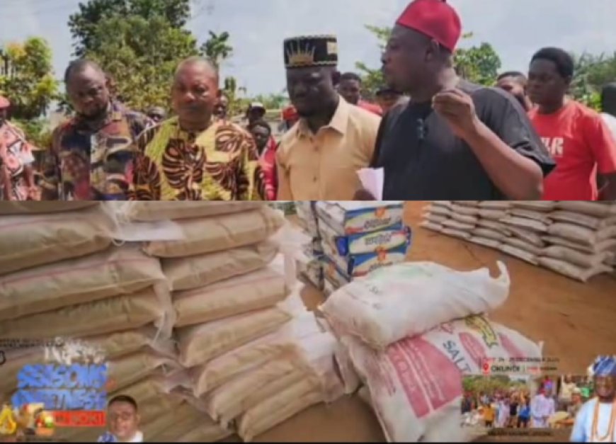 C'River State Lawmaker, Bisong, Spreads Season of Sweetness With Christmas Gifts  To Constituents