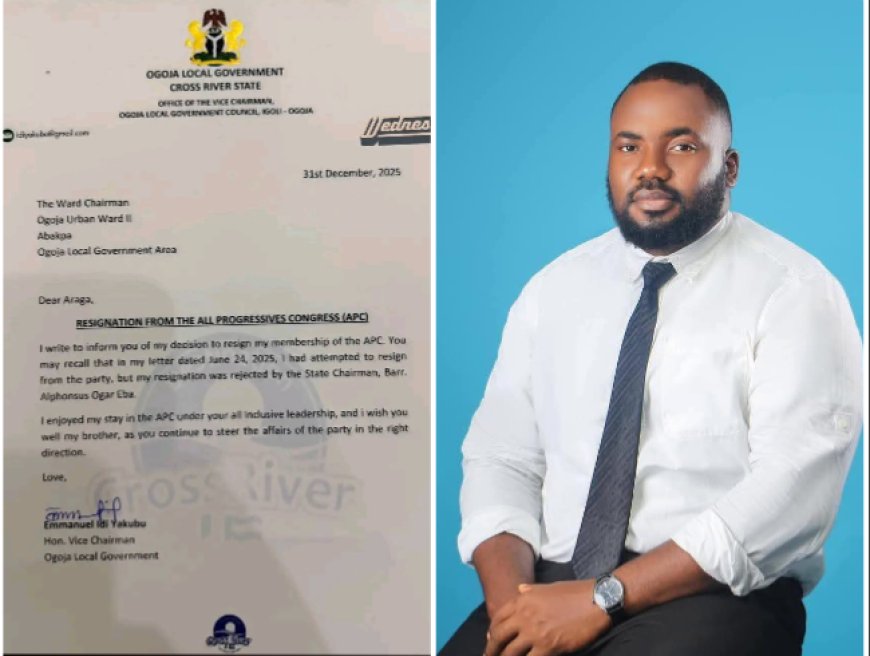 Ogoja Vice Chairman Yakubu Dumps APC