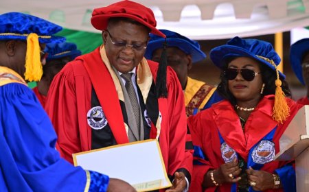 Gov Otu Conferred with Honorary Doctorate by Modibbo Adama University