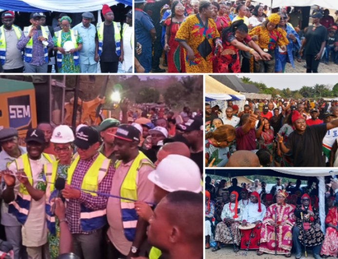 Excitement in Boki Community as Otu  Inugurates East–West Road  Phase I To Boost Local Economies