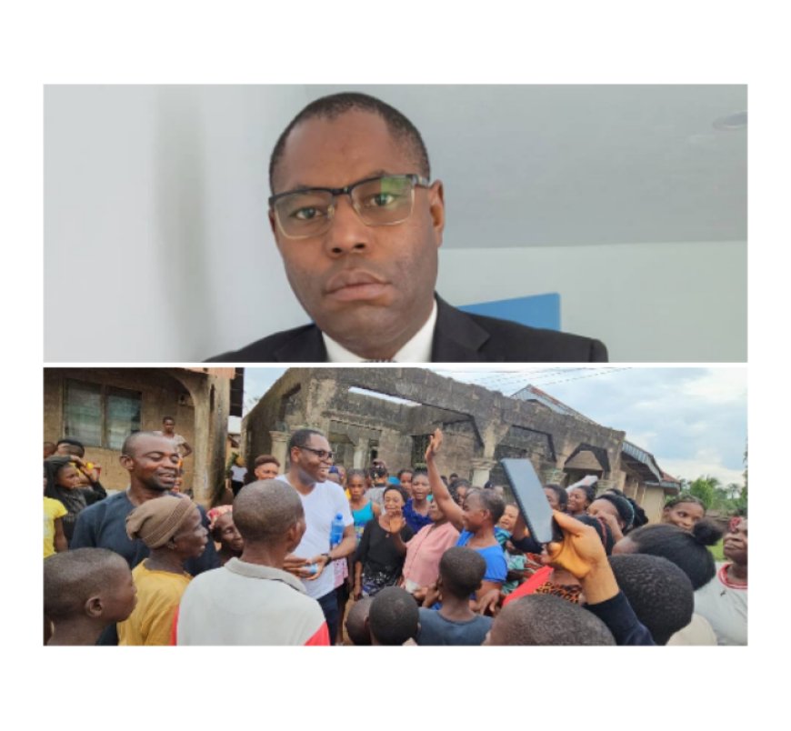 NIGERIAN CANADA-BASED PRINCEWILL OGBAN GIFTS CASH TO APC STAKEHOLDERS, WOMEN, VULNERABLE PERSONS IN EREI NORTH COMMUNITY