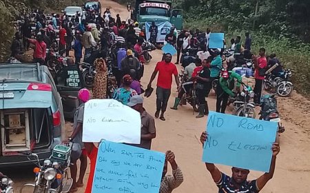 Youths Protest Over Neglect of Ikom-Obudu Highway,  Threaten 2027 Elections Boycott