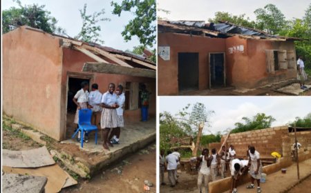 C'River: Windstorm Ravages Oyenghe Secondary School, Halts Academic Activities