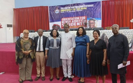 Post Graduate Studies Engine Room of Research, Says UNICAL VC