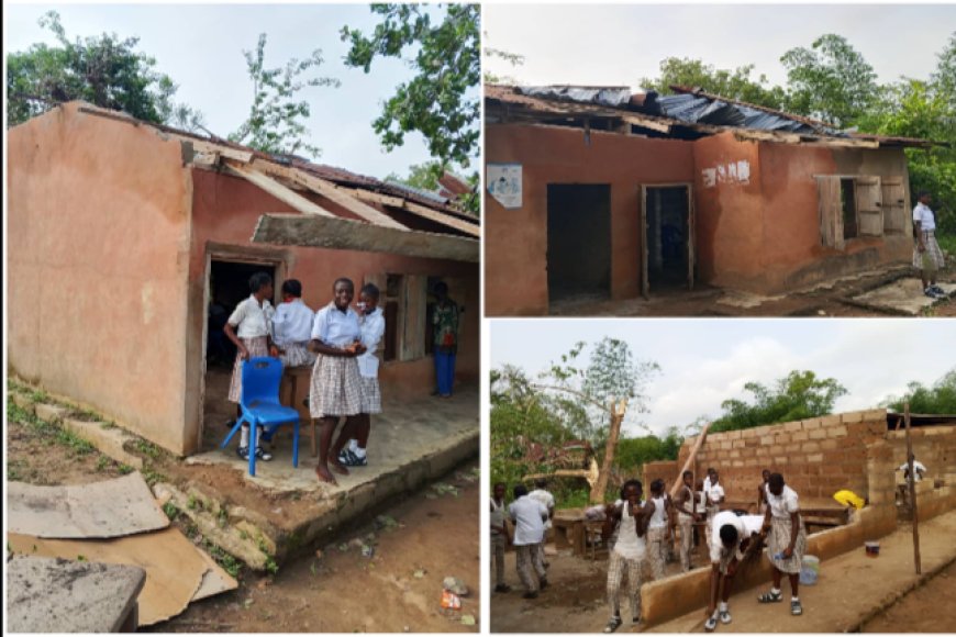 C'River: Windstorm Ravages Oyenghe Secondary School, Halts Academic Activities