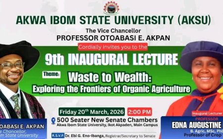 Prof. Edna Akpan to deliver 9th Inaugural Lecture of AKSU, To Focus on Global Food Crisis