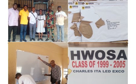 HOWAD '99 Set Donate Whiteboards to Alma Mater in Calabar