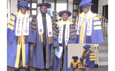 Okor Inducted IMALE Doctoral Fellow, Honours Gov Otu