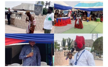 CRS: Fmr Gov Clement Ebri Lauds Enthronement of "Obol Ebinyang of Umor Otutu" ... Sues For Cooperation.