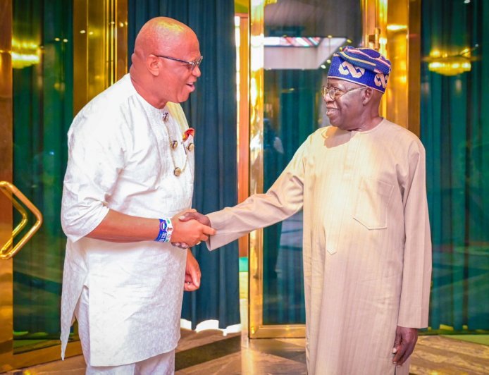 Gov. Eno Meets Tinubu, Briefs President on State Matters Amid Oil Wells Dispute
