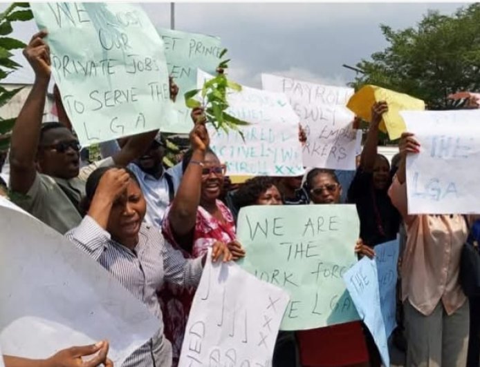 C'River: Newly Recruited  LG Staff Protest Nine Months Unpaid Salaries