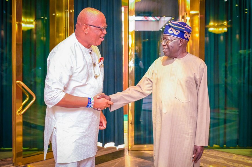 Gov. Eno Meets Tinubu, Briefs President on State Matters Amid Oil Wells Dispute