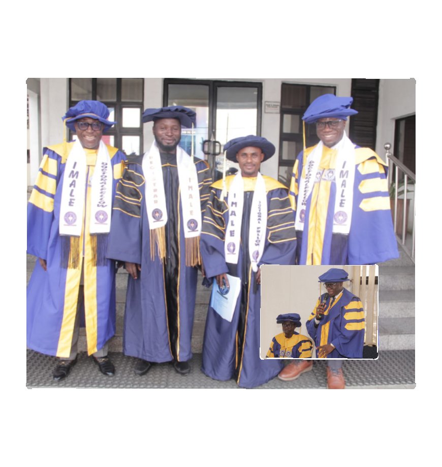 Okor Inducted IMALE Doctoral Fellow, Honours Gov Otu