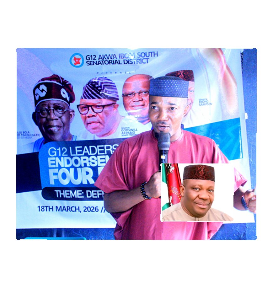 G12 Akwa Ibom South  Endorses Tinubu, Akpabio, Gov. Eno, Ekong Sampson for Second Term