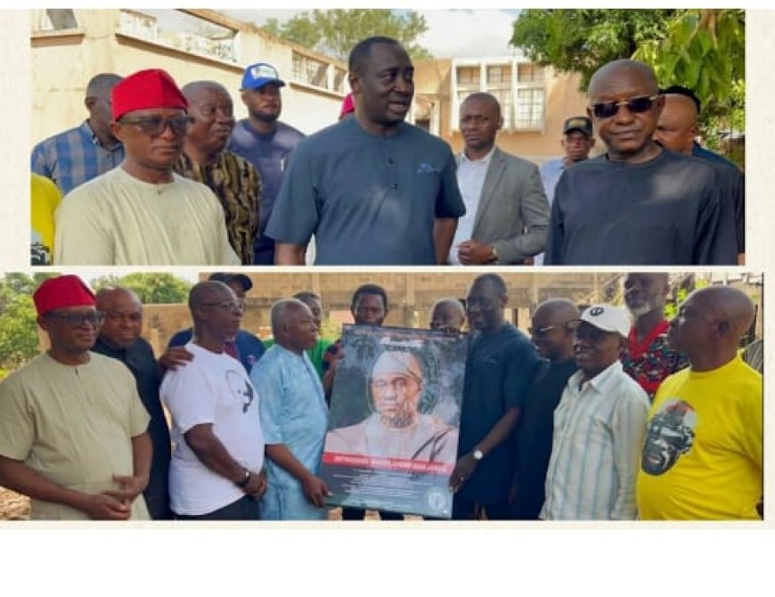 Jarigbe Visits Burnt Ogoja High Court, Pledges N10m For Construction of Bar Centre