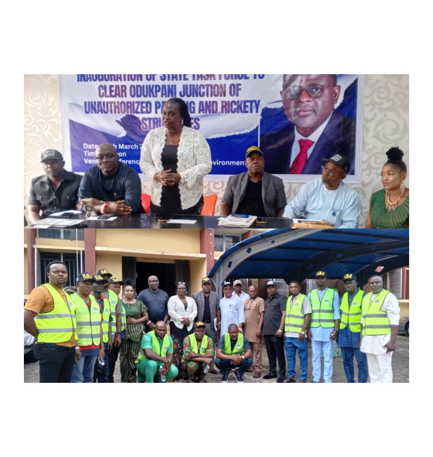 C’River Inaugurates Taskforce Against Illegal Parking, Rickety Structures in Odukpani