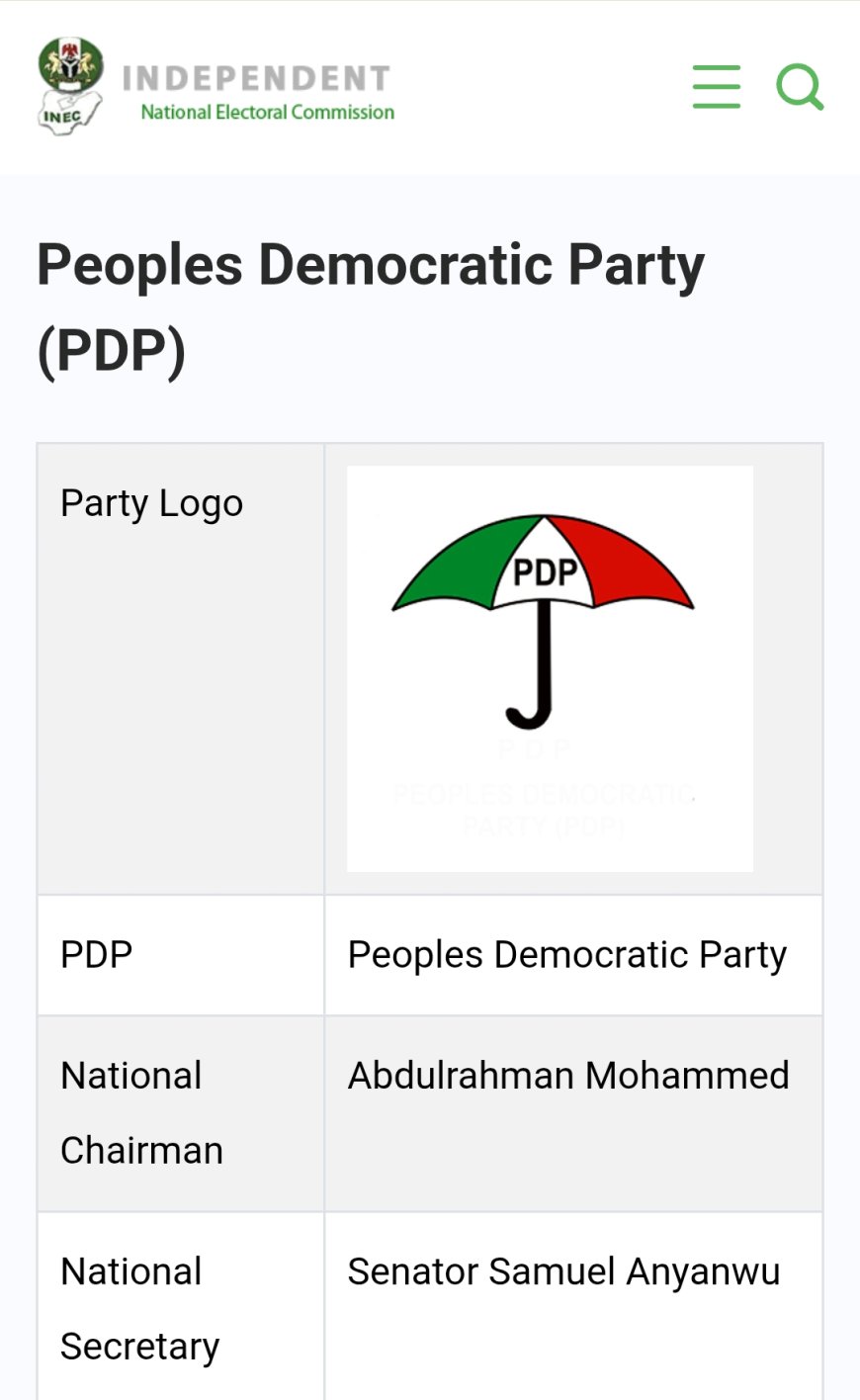 INEC Recognises Wike-Backed PDP National Working Committee