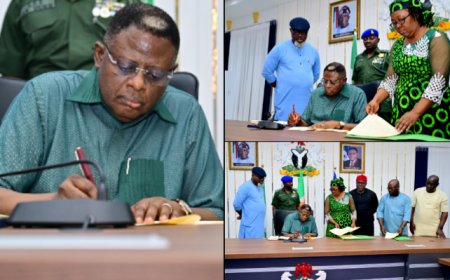 Otu Signs Four Major Bills to Transform Health, Education, Sanitation in C'River