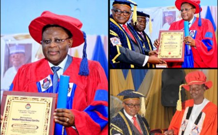 UNICAL Honours Otu, Abubakar with Honorary Degrees at 38th Convocation