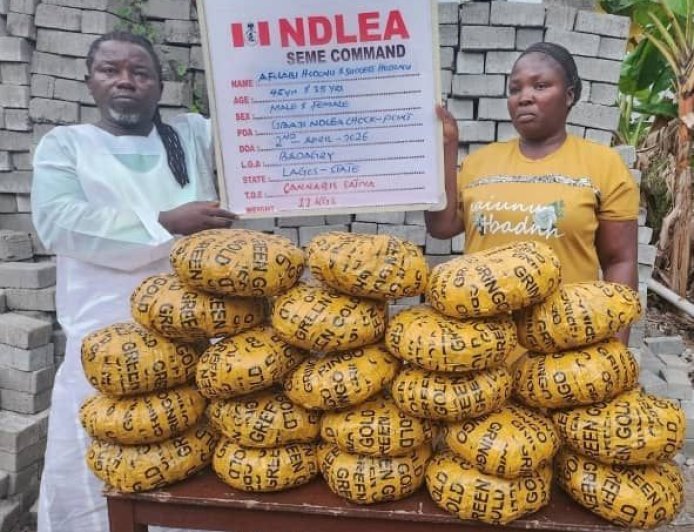 NDLEA Arrests Celestial Church Pastor for Drug Trafficking Near Lagos Border