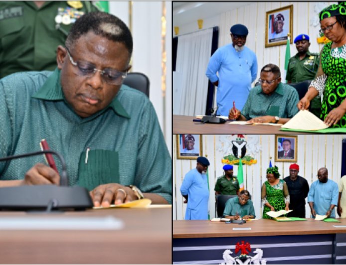 Otu Signs Four Major Bills to Transform Health, Education, Sanitation in C'River