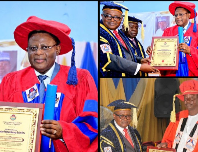 UNICAL Honours Otu, Abubakar with Honorary Degrees at 38th Convocation