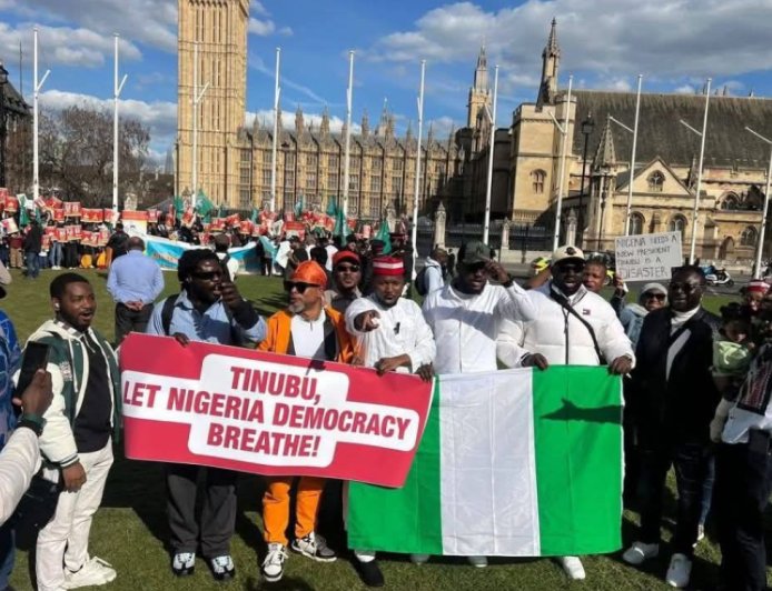 UK-Based Nigerians Protest, Demand INEC Chairman’s Removal as ADC Youth Mobilise Nationwide