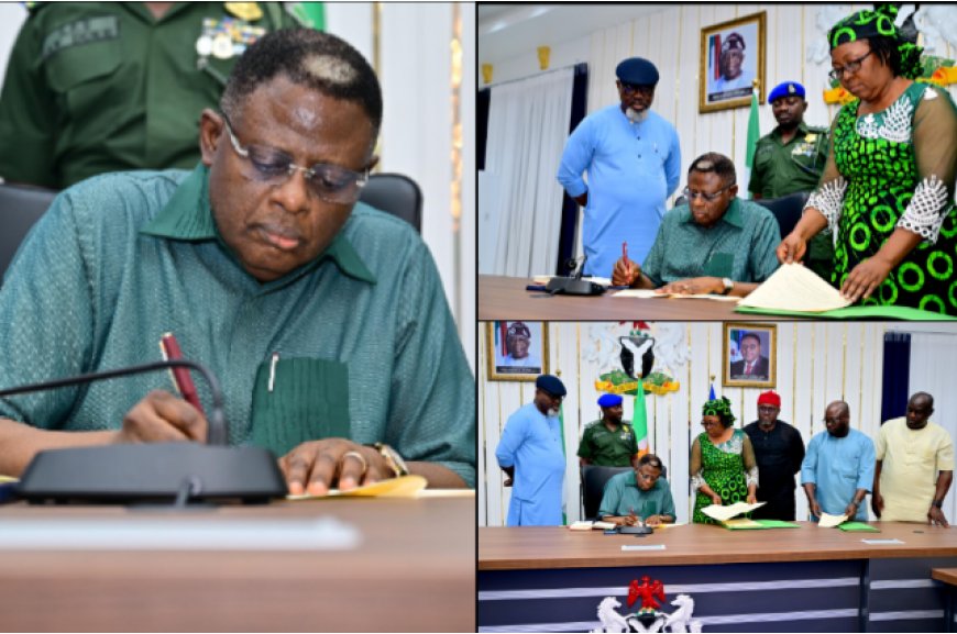 Otu Signs Four Major Bills to Transform Health, Education, Sanitation in C'River