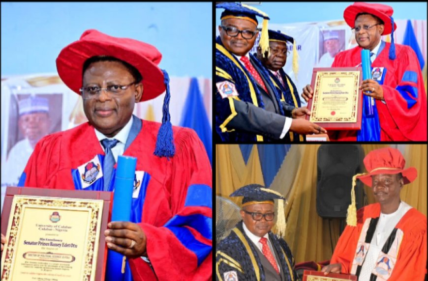 UNICAL Honours Otu, Abubakar with Honorary Degrees at 38th Convocation