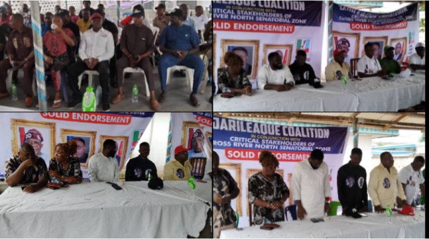 C’River: JARILEAGUE Coalition, Stakeholders Endorse Tinubu, Otu, Jarigbe for 2027