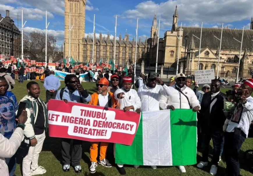 UK-Based Nigerians Protest, Demand INEC Chairman’s Removal as ADC Youth Mobilise Nationwide