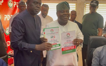 BREAKING: Prof Sandy Onor Picks PDP Presidential Nomination Form