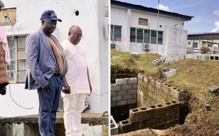 Health Commissioner Inspects Ongoing Rehabilitation  at General Hospital Calabar