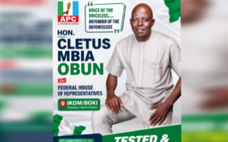 OPINION; ‎WHY HON. CLETUS MBIA OBUN REMAINS THE MOST QUALIFIED CHOICE FOR IKOM/BOKI FEDERAL CONSTITUENCY