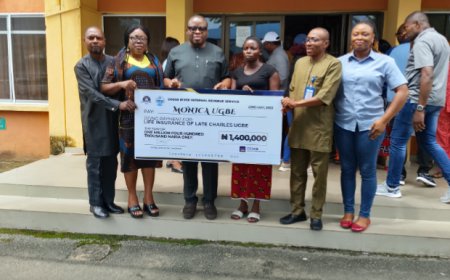 CRIRS Pays N1.4m Insurance Benefit to Family of Deceased Staff