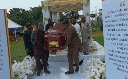 Orok Duke Pays Last Respects as Chief Archibong Ekeng Is Laid to Rest in Calabar