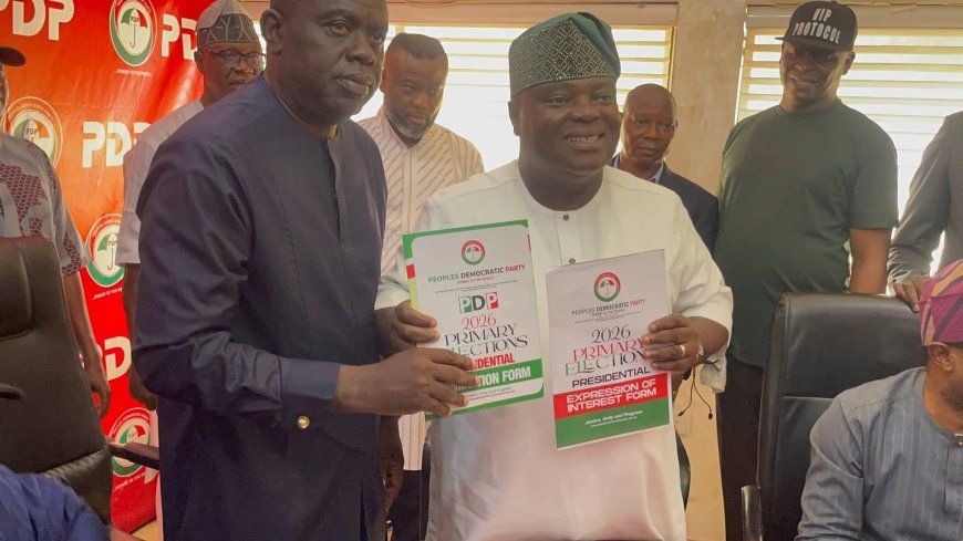 BREAKING: Prof Sandy Onor Picks PDP Presidential Nomination Form