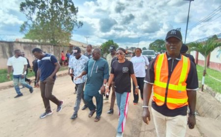 Ikom Chairman Leads Inspection Team as Roads Construction Progresses