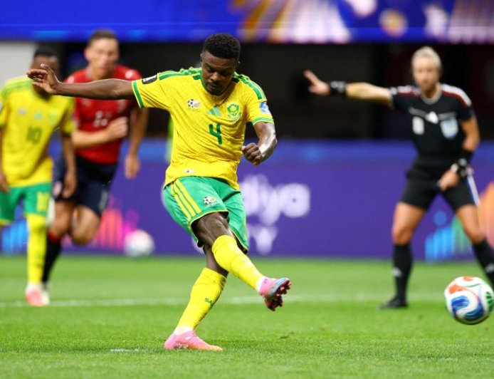 83rd-minute penalty earn South Africa a draw against the Czech Republic at the World Cup.