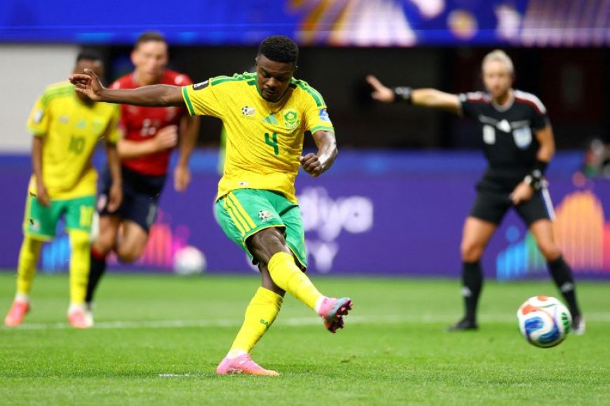 83rd-minute penalty earn South Africa a draw against the Czech Republic at the World Cup.