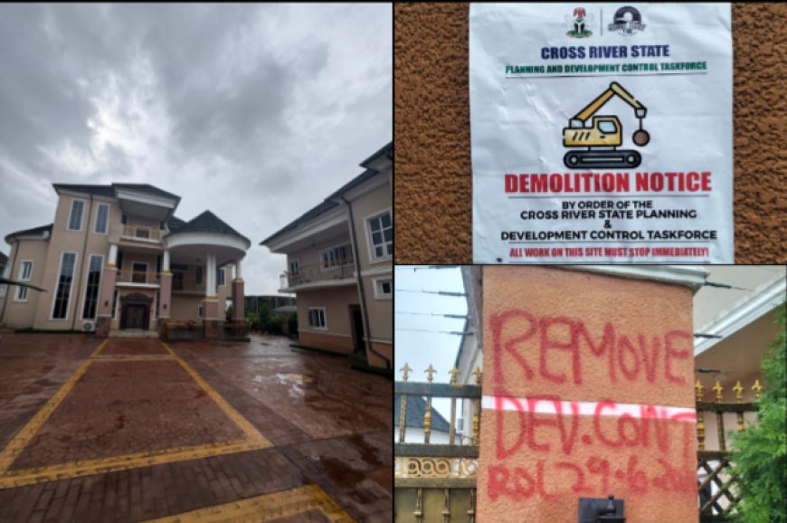 BREAKING: C'River PDP Deputy Governorship Candidate, Eba, House Earmarked For Demolition By Govt Agency