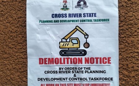 C'River PDP Protest Planned Demolition of Dep Gov Candidate's House, Says Move Vindictive  ...Ekpang Says Other Appointees Affected