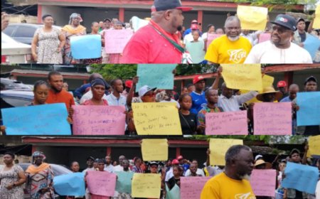 C'River PDP Protest Planned Demolition of Dep Gov Candidate's House, Says Move Vindictive  ...Ekpang Says Other Appointees Affected
