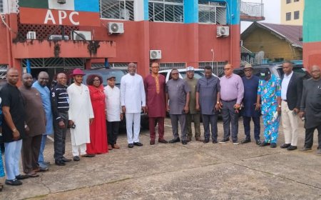 C' River State APC Support Group Council Pay Solidarity Visit On Party Chairman, Promises Collaboration With Leadership
